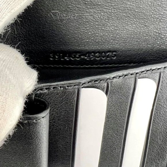 ⚡️SOLD! NEW GUCCI Black Leather Micro GG Guccissima Zip Around Large Wallet - Picture 12 of 13